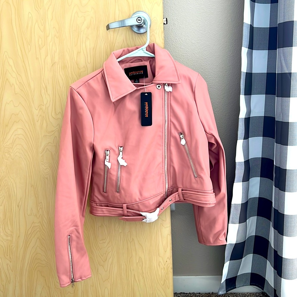 Pleather mauve Jacket (S)